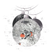 Weihnachtskarten-Dekore