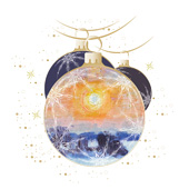 Weihnachtskarten-Dekore