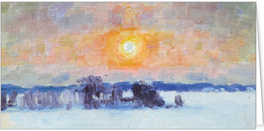 2025 für Firmen | Alte Meister | Motiv: Eero Järnefelt Wintersonne (ca. 1900) - Artikel Nummer 31341
