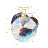 Weihnachtskarten-Dekore