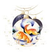 Weihnachtskarten-Dekore