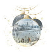 Weihnachtskarten-Dekore