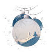 Weihnachtskarten-Dekore