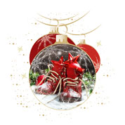 Weihnachtskarten-Dekore