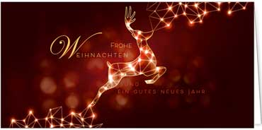 2025 für Firmen | Kategorie Rote Impressionen | Motiv: Roter Rentierzauber - Artikel Nummer 41208