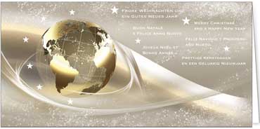 2025 für Firmen | Kategorie Internationale Weihnachtsgrüße | Motiv: Schwungvolle Welt - Artikel Nummer 41228