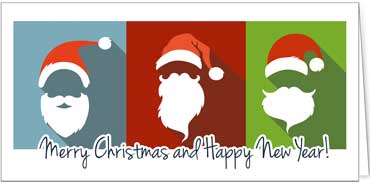 2025  | Motiv: Weihnachtsmann Silhouetten - Artikel Nummer 41231