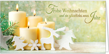 2025 für Firmen | Kategorie Weihnachtliche  Fotoimpressionen | Motiv: Kerzentraum in Grün - Artikel Nummer 41246