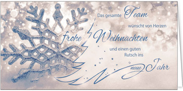 2025 für Firmen | Kategorie Silberne Impressionen | Motiv: Blauer Sternkristall - Artikel Nummer 41256