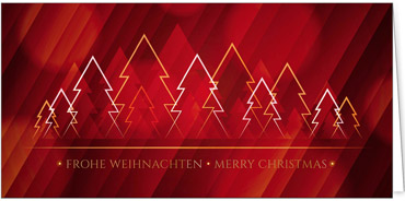 2025 für Firmen | Kategorie Rote Impressionen | Motiv: Moderne Bäume in Rot - Artikel Nummer 41263