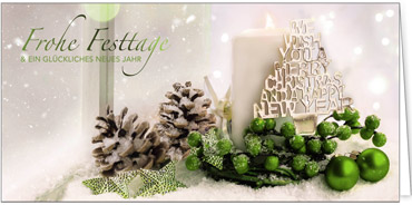 2025 für Firmen | Kategorie Grüne Impressionen | Motiv: Fensterschmuck in Grün - Artikel Nummer 41264