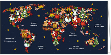 2023 für Firmen | Kategorie Internationale Weihnachtsgrüße | Motiv: Christmas World - Artikel Nummer 41279