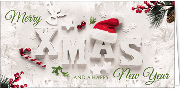 2025 für Firmen | Kategorie Weihnachtliche  Fotoimpressionen | Motiv: Weiße XMAS Wünsche - Artikel Nummer 41304
