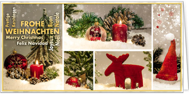 2025 für Firmen | Kategorie Weihnachtliche  Fotoimpressionen | Motiv: Rote Schmuckideen - Artikel Nummer 41305