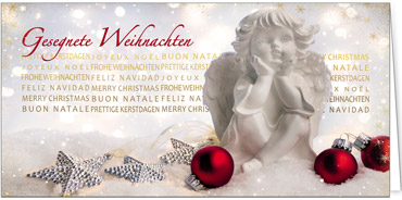 2025 für Firmen | Kategorie Silberne Impressionen | Motiv: Sanfte Engelswünsche - Artikel Nummer 41309