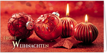 2025 für Firmen | Kategorie Rote Impressionen | Motiv: Rote Weihnachtsjuwelen - Artikel Nummer 41318