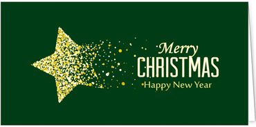 2025 für Firmen | Kategorie Grüne Impressionen | Motiv: Grüner Leuchtstern - Artikel Nummer 41323