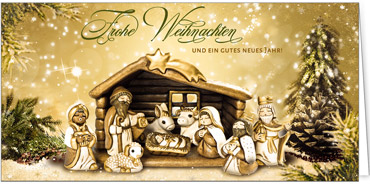 2025 für Firmen | Kategorie - Religiöse Motive - | Motiv: Religiöses Weihnachtswunder - Artikel Nummer 41332