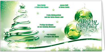 2025 für Firmen | Kategorie Internationale Weihnachtsgrüße | Motiv: Funkelnde Weltgrüße - Artikel Nummer 41333