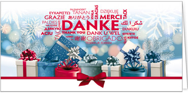 2025 für Firmen | Kategorie Internationale Weihnachtsgrüße | Motiv: Internationale Dankbarkeit - Artikel Nummer 41334