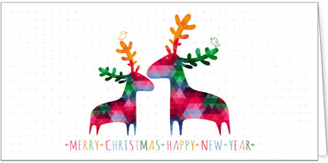 2025 für Firmen | Kategorie Humor | Motiv: Moderne Rentiere - Artikel Nummer 41340