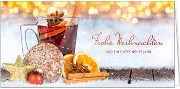 2025 für Firmen | Kategorie Duftkarten | Motiv: Festliches Heißgetränk  (Punsch-Duft) - Artikel Nummer 41444