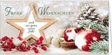 2025 für Firmen | Kategorie Duftkarten | Motiv: Bratapfelstern (Bratapfel-Duft) - Artikel Nummer 41465