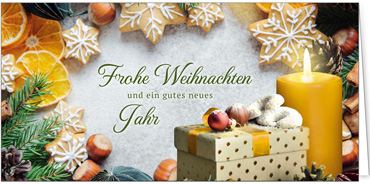 2025 für Firmen | Kategorie Duftkarten | Motiv: Vanillekipferl-Geschenk (Vanille-Duft) - Artikel Nummer 41469