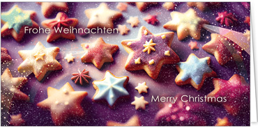 2025 für Firmen | Kategorie Duftkarten | Motiv: Zimtsterne (Zimt-Duft) - Artikel Nummer 41484