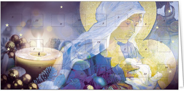2025 für Firmen | Kategorie Adventkalenderkarten | Motiv: Heilige Maria im Advent - Artikel Nummer 41538