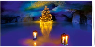 2024 für Firmen | Kategorie Weihnachtliche  Fotoimpressionen | Motiv: Leuchtender Eiszauber - Artikel Nummer 41701