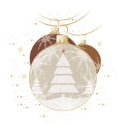 Weihnachtskarten-Dekore