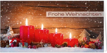 2025 für Firmen | Kategorie Rote Impressionen | Motiv: Eins, zwei, drei, vier - Artikel Nummer 41814