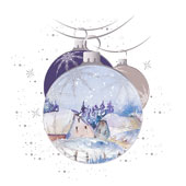 Weihnachtskarten-Dekore