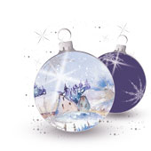 Weihnachtskarten-Dekore