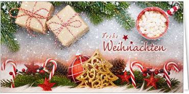 2025 für Firmen | Kategorie Rote Impressionen | Motiv: Süße Weihnacht - Artikel Nummer 41867