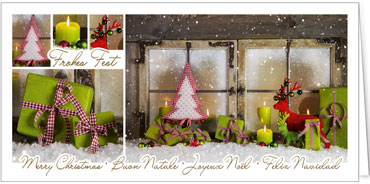 2025 für Firmen | Kategorie Grüne Impressionen | Motiv: Grüne Fensterdekoration - Artikel Nummer 41871