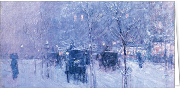 2024 für Firmen | Alte Meister | Motiv: Childe Hassam, Late Afternoon, New York, Winter - Artikel Nummer 41887