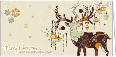 2025  | Motiv: Abstraktes Rentier - Artikel Nummer 41910