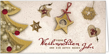 2025 für Firmen | Kategorie Weihnachtliche  Fotoimpressionen | Motiv: Holzensemble im Schnee - Artikel Nummer 41919