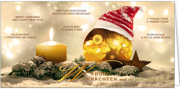 2025 für Firmen | Kategorie Internationale Weihnachtsgrüße | Motiv: Golden World - Artikel Nummer 41929