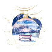 Weihnachtskarten-Dekore