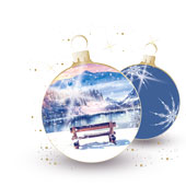 Weihnachtskarten-Dekore