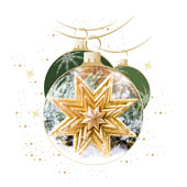 Weihnachtskarten-Dekore