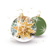 Weihnachtskarten-Dekore