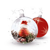 Weihnachtskarten-Dekore