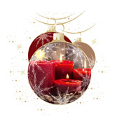 Weihnachtskarten-Dekore