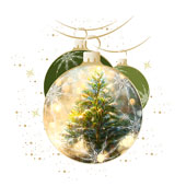 Weihnachtskarten-Dekore