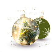 Weihnachtskarten-Dekore