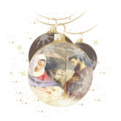 Weihnachtskarten-Dekore